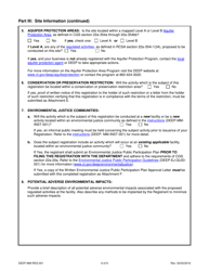 Form DEEP-MM-REG-001 General Permit Registration Form to Construct and Operate a Commercial Facility for the Management of Recyclable Materials and Certain Solid Wastes - Connecticut, Page 6