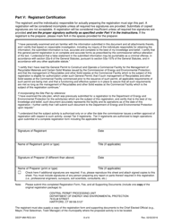 Form DEEP-MM-REG-001 General Permit Registration Form to Construct and Operate a Commercial Facility for the Management of Recyclable Materials and Certain Solid Wastes - Connecticut, Page 8