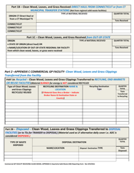 Appendix C Commercial Gp Facility Receiving Clean Wood, Including Leaves and Grass Clippings - Quarterly Solid Waste (SW) Reporting Form - Connecticut, Page 2