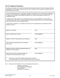 Form DEP-RCY-REG-009 Sheet Leaf Composting Notification Form - Connecticut, Page 3