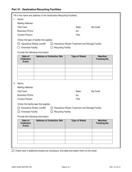 Form DEEP-HHW-REPORT-001 Hazardous Waste Reporting Form - Connecticut, Page 5