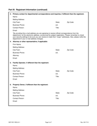 Form DEP-RCY-REG-011 General Permit Registration Form for Storage and Processing of Asphalt Roofing Shingle Waste (Arsw) for Beneficial Use and Recycling - Connecticut, Page 3
