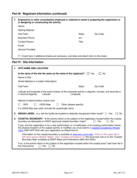 Form DEP-RCY-REG-011 General Permit Registration Form for Storage and Processing of Asphalt Roofing Shingle Waste (Arsw) for Beneficial Use and Recycling - Connecticut, Page 4