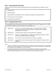 Form DEP-RCY-REG-011 General Permit Registration Form for Storage and Processing of Asphalt Roofing Shingle Waste (Arsw) for Beneficial Use and Recycling - Connecticut, Page 6
