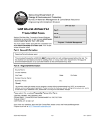 Form DEEP-PEST-REG-009 Golf Course Annual Fee Transmittal Form - Connecticut, Page 2