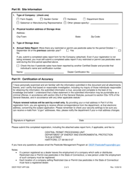 Form DEEP-PEST-APP-006 Pesticide Dealer Registration - Connecticut, Page 2