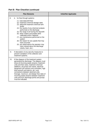 Form DEEP-WPED-APP-103 Attachment I Operation and Maintenance of the Collection and Treatment Systems General Description, Plan Checklist and Certification - Connecticut, Page 3