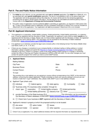 Form DEEP-WPED-APP-100 Permit Application for Wastewater Discharges From Manufacturing, Commercial, and Other Activities - Connecticut, Page 2
