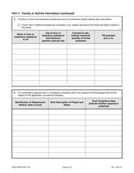 Form DEEP-WPED-APP-100 Permit Application for Wastewater Discharges From Manufacturing, Commercial, and Other Activities - Connecticut, Page 6