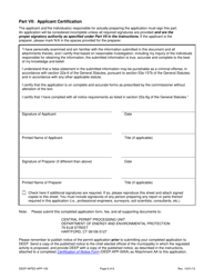 Form DEEP-WPED-APP-100 Permit Application for Wastewater Discharges From Manufacturing, Commercial, and Other Activities - Connecticut, Page 8
