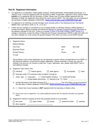 Form DEEP-WPED-REG-004 General Permit Registration for the Discharge of Stormwater Associated With Commercial Activity - Connecticut, Page 2