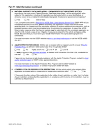 Form DEEP-WPED-REG-28 Comprehensive General Permit Registration Form for Discharges to Surface Water and Groundwater - Connecticut, Page 5