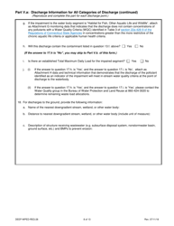 Form DEEP-WPED-REG-28 Comprehensive General Permit Registration Form for Discharges to Surface Water and Groundwater - Connecticut, Page 8