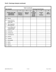 Form DEEP-WPED-APP-107 Attachment O Discharge Information - Connecticut, Page 17
