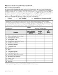 Form DEEP-WPED-APP-107 Attachment O Discharge Information - Connecticut, Page 6