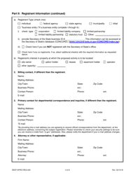 Form DEEP-WPED-REG-025 General Permit Registration Form to Discharge From Subsurface Sewage Disposal Systems Serving Existing Facilities - Connecticut, Page 3