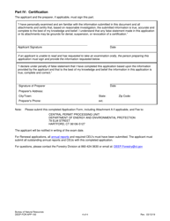 Form DEEP-FOR-APP-100 Application for Commercial Forest Practitioner Certification - Connecticut, Page 4