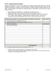 Form DEEP-FM-APP-004 Report of Connecticut Intrastate Gross Revenues - Connecticut, Page 3