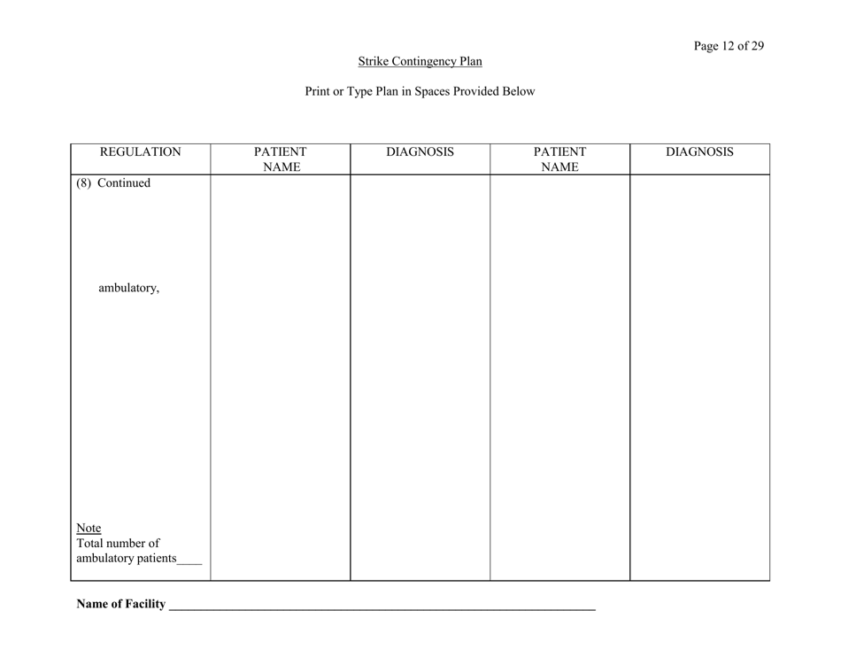 Exhibit A Strike Contingency Plan - Connecticut, Page 12