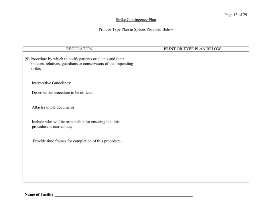 Exhibit A Strike Contingency Plan - Connecticut, Page 13