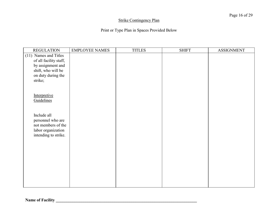 Exhibit A Strike Contingency Plan - Connecticut, Page 16