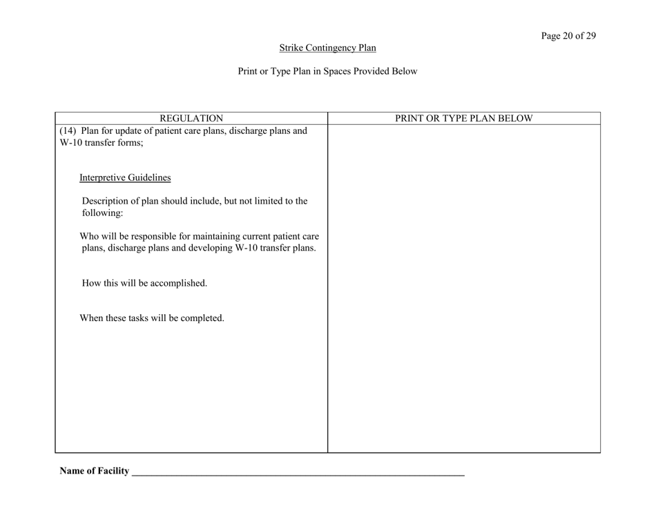 Exhibit A Strike Contingency Plan - Connecticut, Page 20