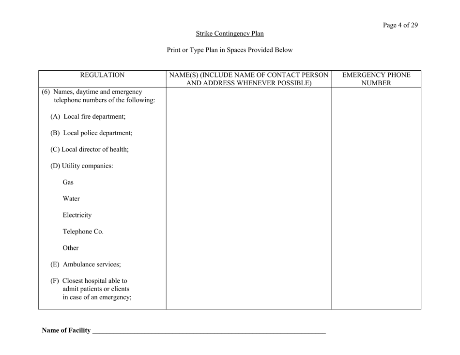 Exhibit A Strike Contingency Plan - Connecticut, Page 4