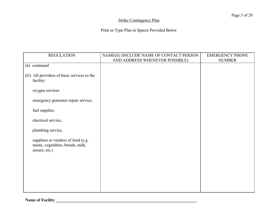 Exhibit A Strike Contingency Plan - Connecticut, Page 5