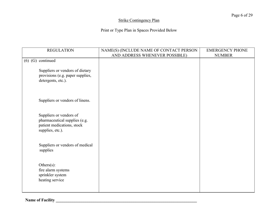 Exhibit A Strike Contingency Plan - Connecticut, Page 6