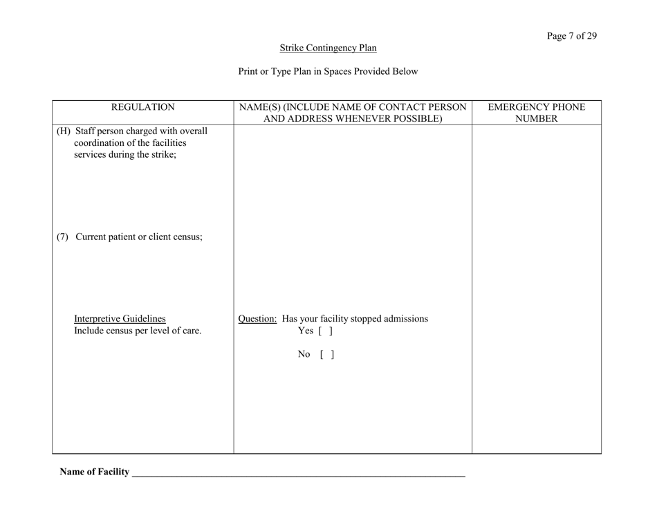 Exhibit A Strike Contingency Plan - Connecticut, Page 7