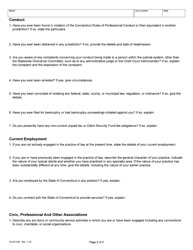 Form JD-ES-268 Application for Appointment as a Magistrate - Connecticut, Page 2