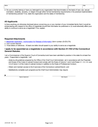 Form JD-ES-268 Application for Appointment as a Magistrate - Connecticut, Page 3