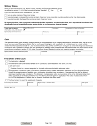 Form JD-CR-9 Application for Accelerated Pretrial Rehabilitation - Connecticut, Page 2