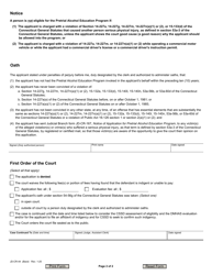 Form JD-CR-44 Pretrial Alcohol Education Program Application - Connecticut, Page 2