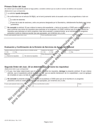 Formulario JD-CR-126S Solicitud, Orden Y, Resolucion Del Programa Preventivo Contra La Violencia Escolar - Connecticut (Spanish), Page 2