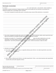 Form JD-FM-222PT Application for Emergency Ex Parte Order of Custody - Connecticut (Portuguese), Page 2