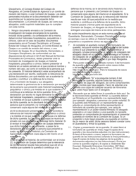 Formulario JD-GC-6S Querella Contra Abogado (Querella De Agravio) - Connecticut (Spanish), Page 2