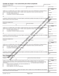 Form JD-JM-40PT Notice/Summons and Order for Hearing - Termination of Parental Rights - Connecticut (Portuguese), Page 2