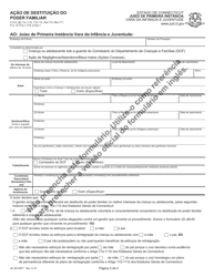 Form JD-JM-40PT Notice/Summons and Order for Hearing - Termination of Parental Rights - Connecticut (Portuguese), Page 3