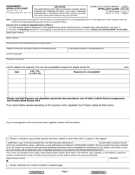 Document preview: Form JD-AC-14 Assignment - Appellate Court - Connecticut