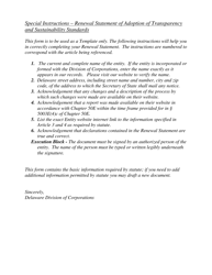 Renewal Statement of Adoption of Transparency and Sustainability Standards - Delaware, Page 2