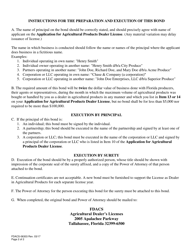 Form FDACS-06303 Agricultural Products Dealer Bond - Florida, Page 2
