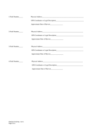 Form FDACS-07155 Annual Tomato Farm and Greenhouse Registration Application - Florida, Page 2