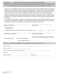 Form FDACS-16008 Application for Class &quot;g&quot; Statewide Firearm License - Florida, Page 11