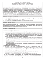 Form FDACS-16008 Application for Class &quot;g&quot; Statewide Firearm License - Florida, Page 2