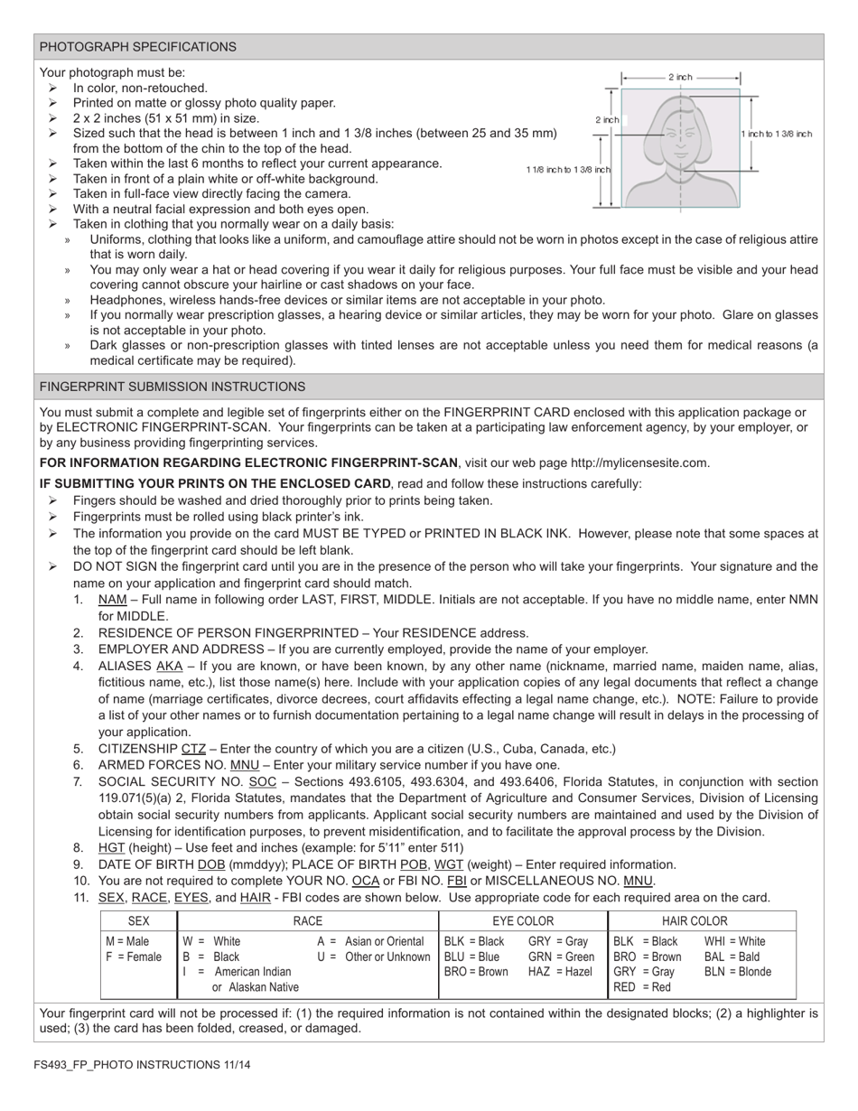 Form FDACS-16020 Application for Class k Firearms Instructor License - Arizona, Page 6