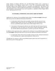 Form FDACS-08450 Application for Permit to Collect Non-prohibited Aquatic Plants - Florida, Page 2