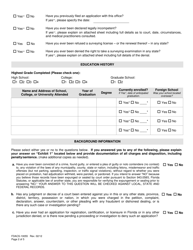 Form FDACS-10055 Board of Professional Surveyors and Mappers Application for Licensure as Surveyor in Training - Florida, Page 4