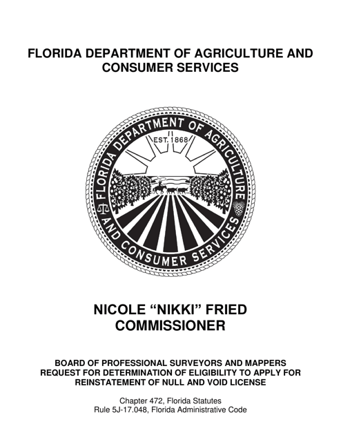 Form FDACS-10067  Printable Pdf
