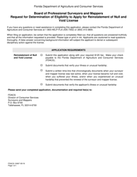 Form FDACS-10067 Board of Professional Surveyors and Mappers Request for Determination of Eligibility - Florida, Page 2